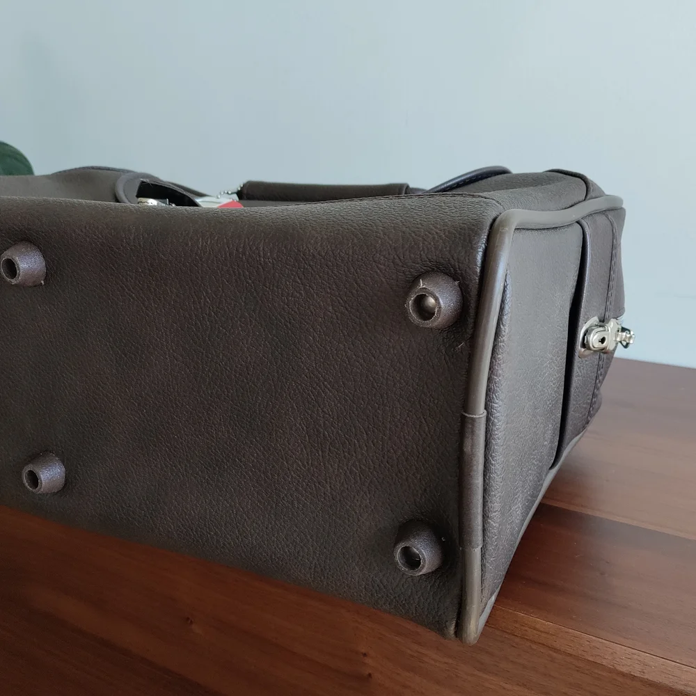 American Tourister Black Leather Briefcase
